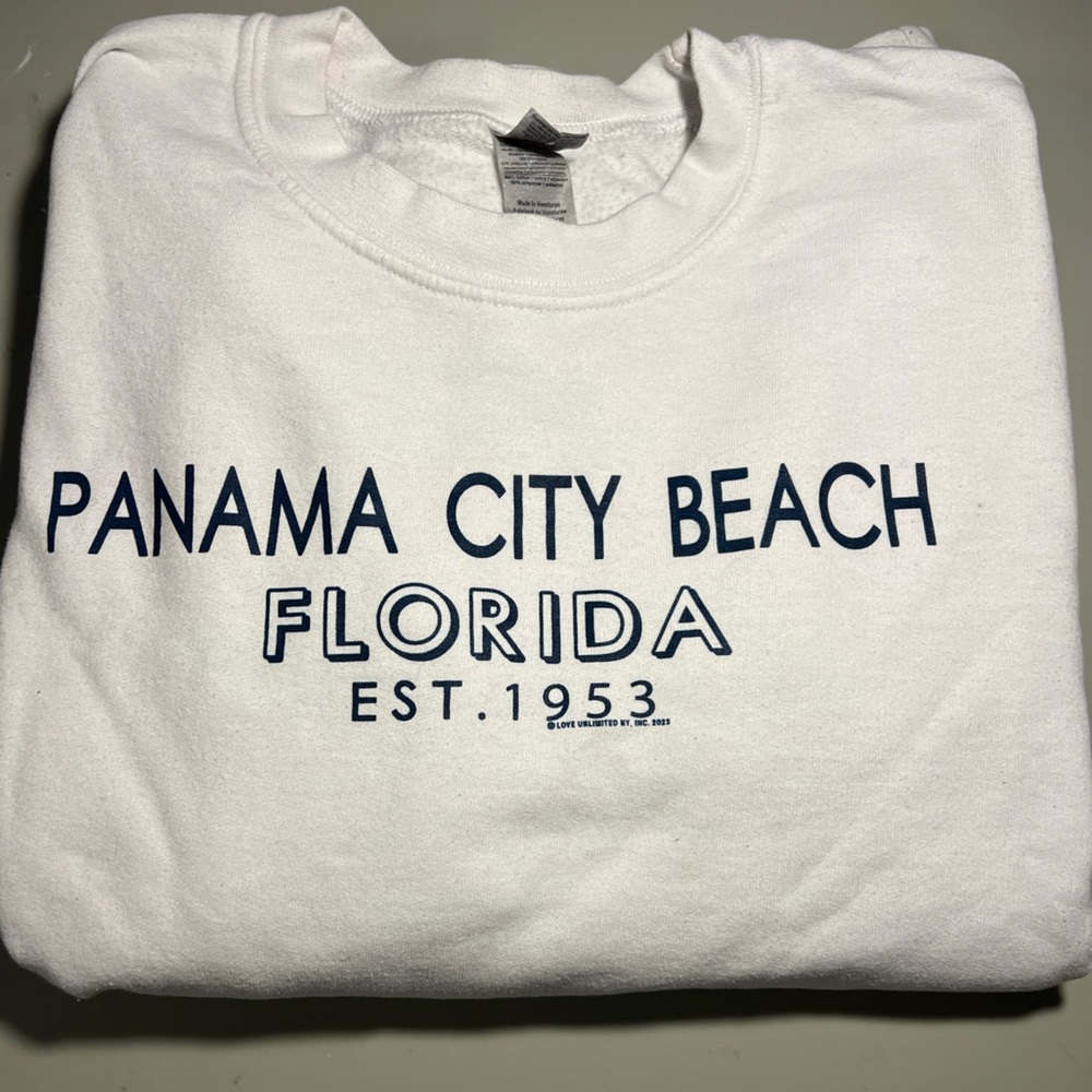 White Panama City Beach Sweatshirt